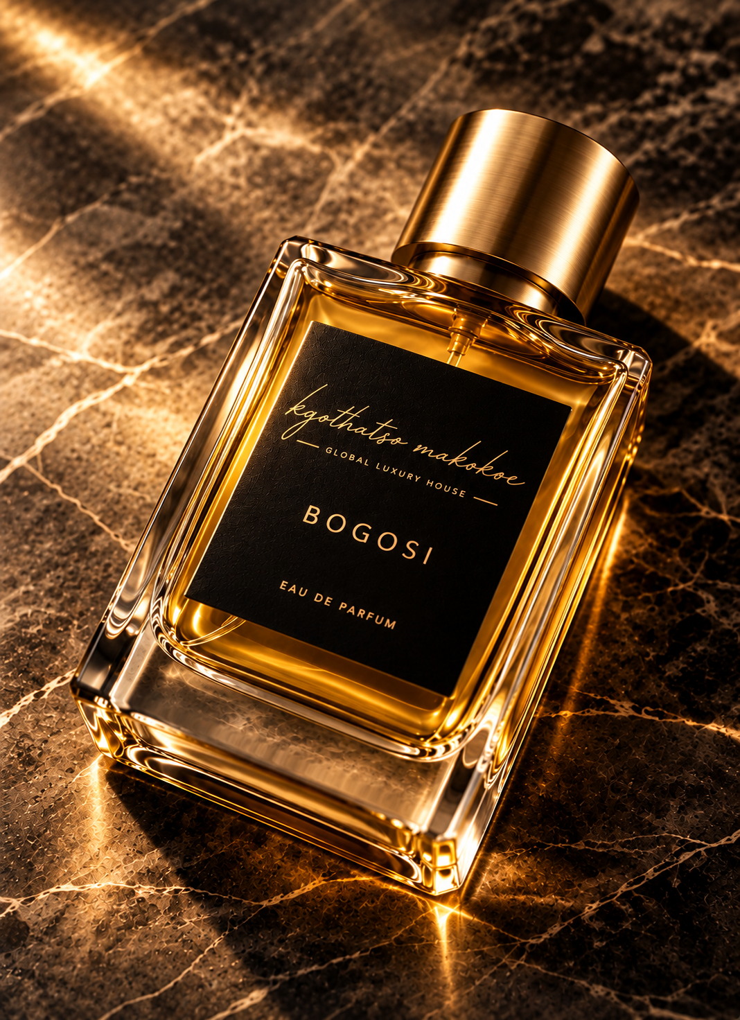 BOGOSI Eau de Parfum 100 ml bottle from Kgothatso Makokoe Global Luxury House